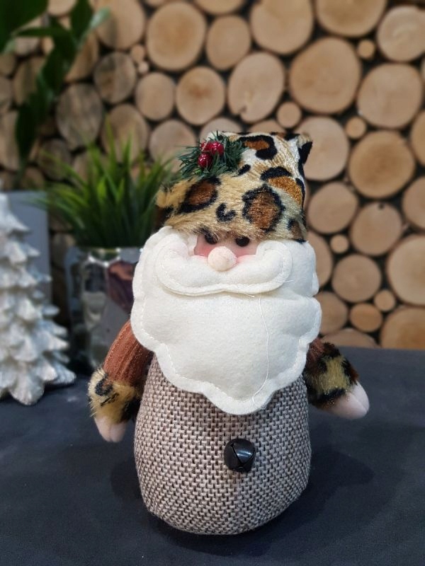 BAŁWAN PLUSZOWY 28 CM - OZDOBY ŚWIĄTECZNE