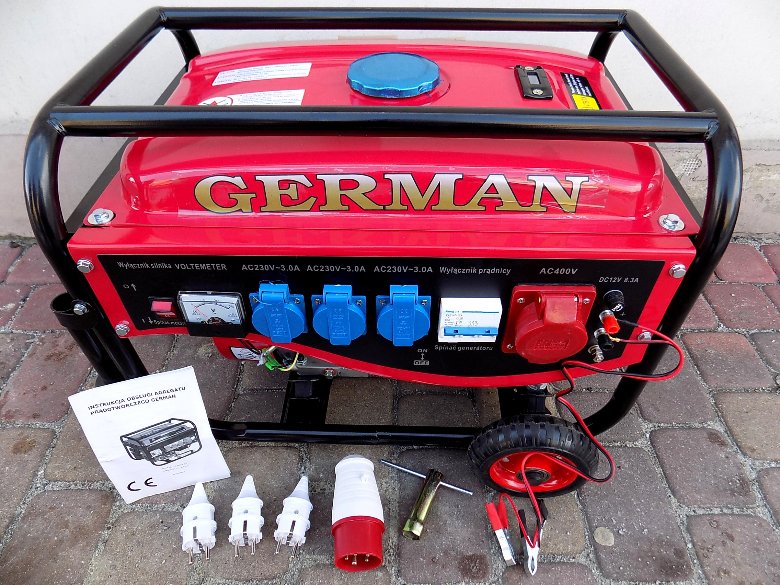 Agregat generator prądotwórczy 3,63kVA GERMANY 2,9