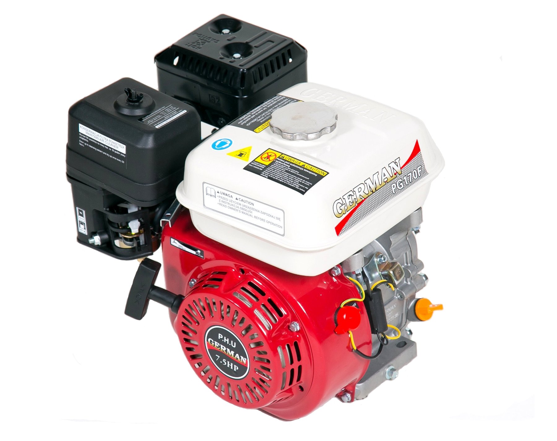 Silnik spalinowy GERMAN 7,5KM GX160 GX200 19mm +OL
