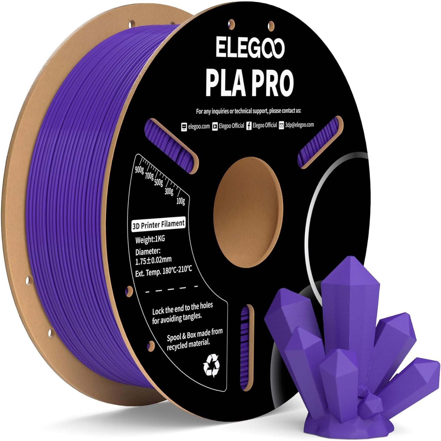 Elegoo PLA Pro Grey 1kg 2