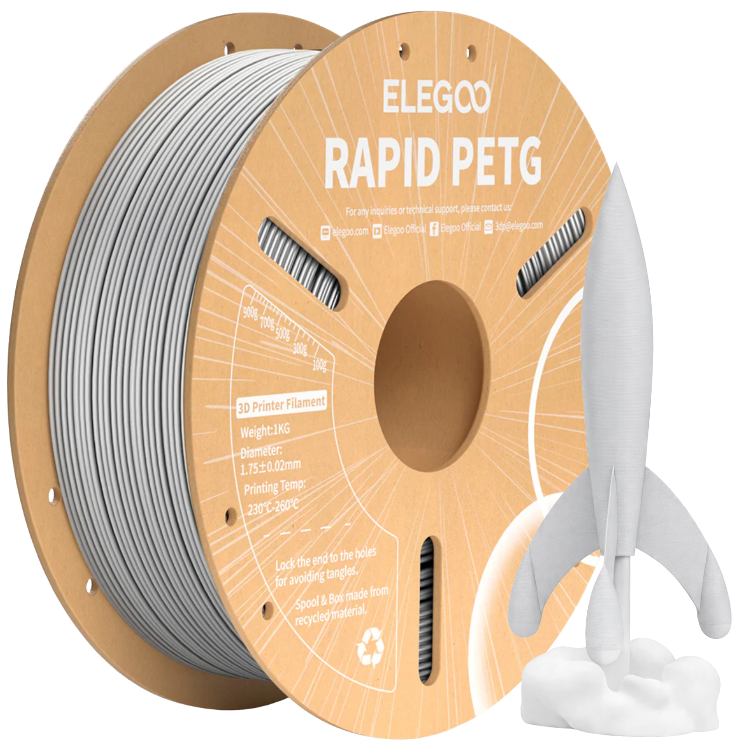 Elegoo Rapid PETG Black 1kg 2