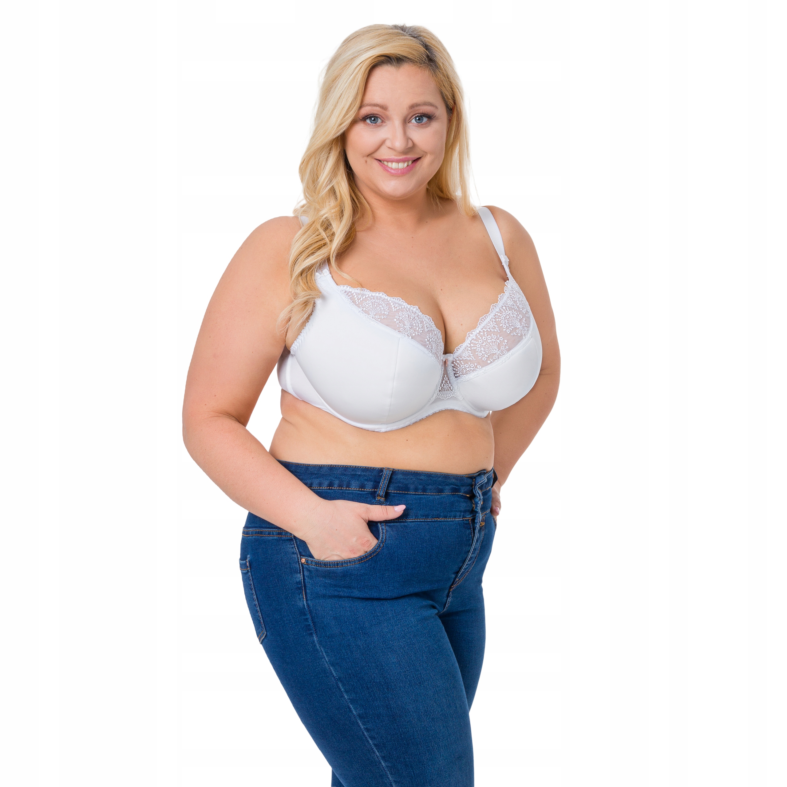 Biustonosz półusztywniany AVA 1921 MAXI BIAŁY 85H