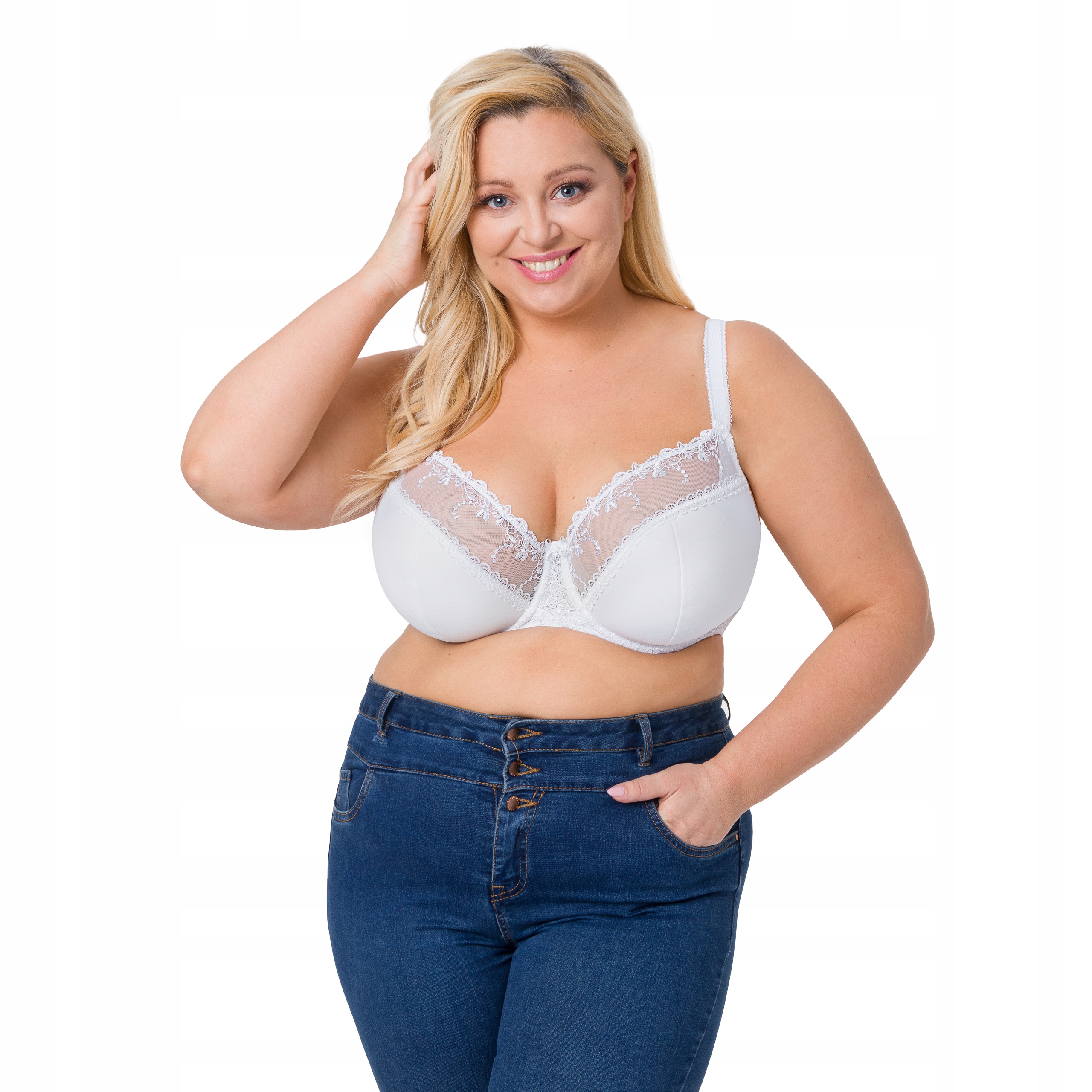 AVA biustonosz MAXI AV-1030 SEMI-SOFT biały 75L