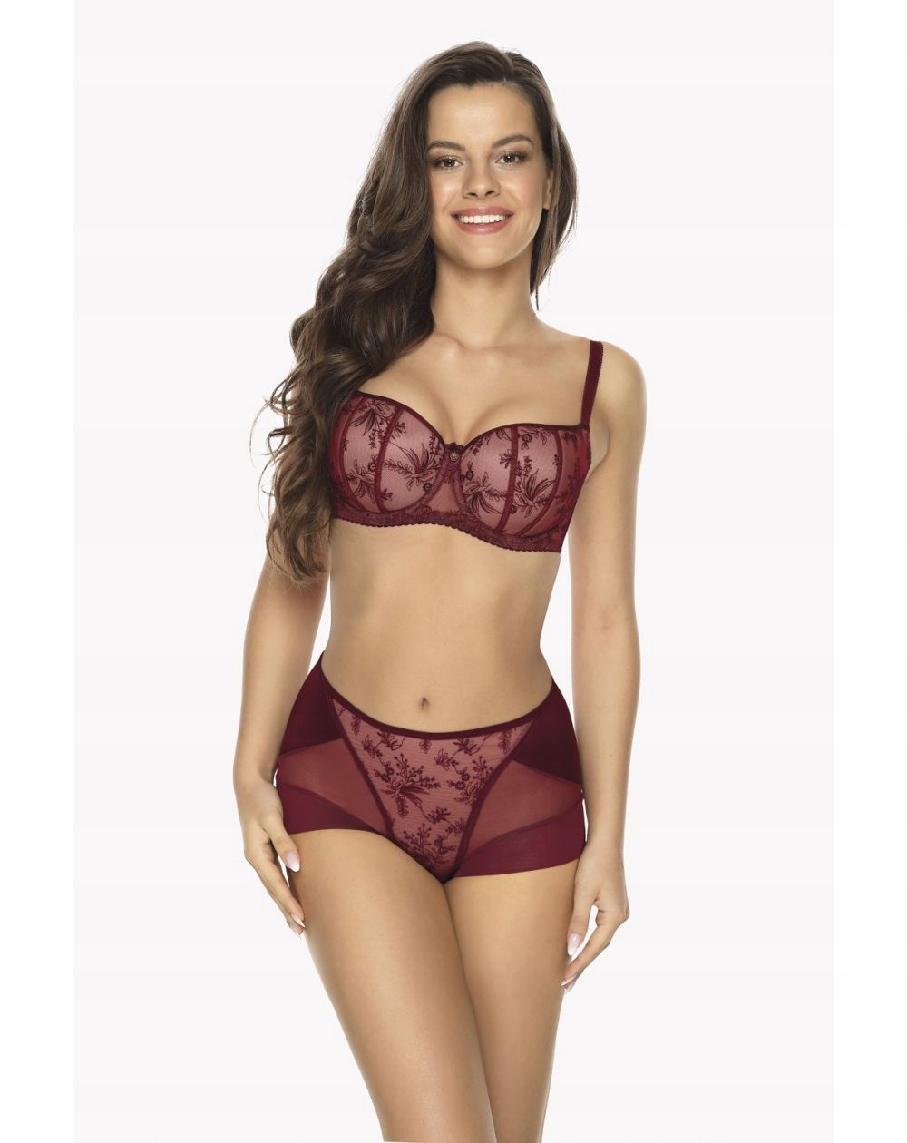 Biustonosz full cup GAIA JESSI 1036, Bordo, 75C