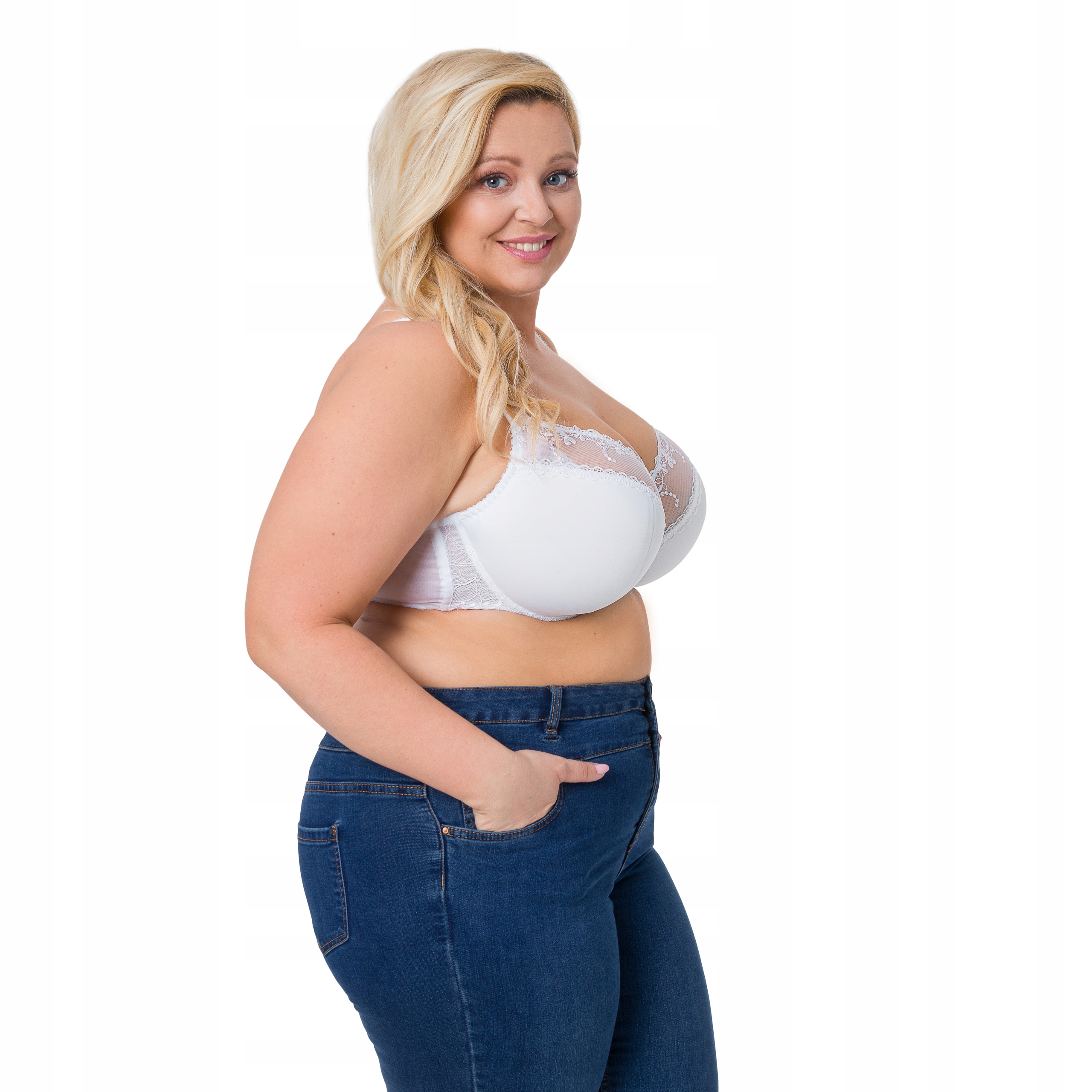 AVA biustonosz MAXI AV-1030 SEMI-SOFT biały 75L