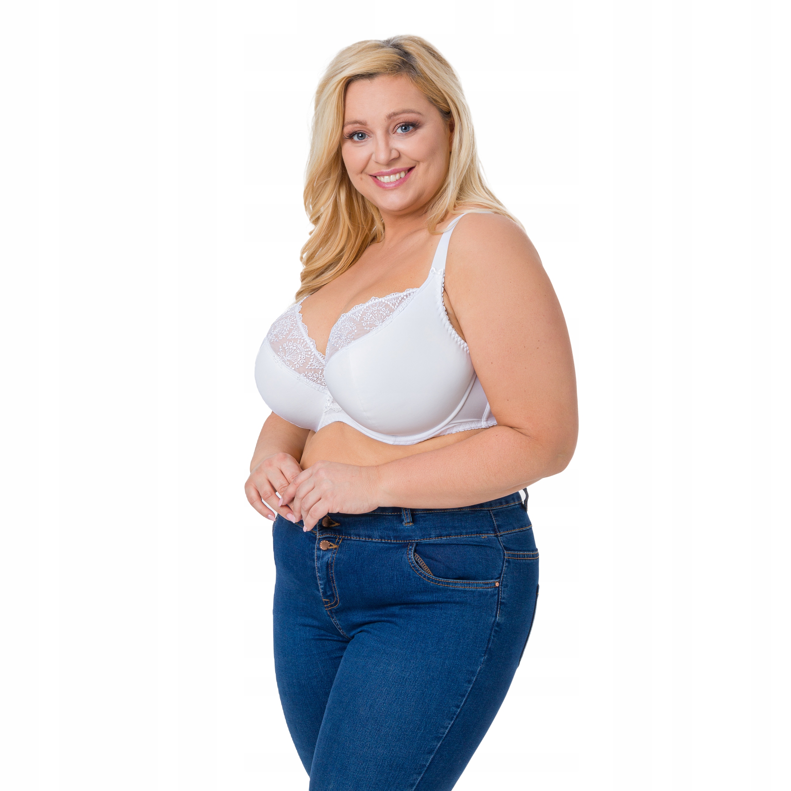 Biustonosz półusztywniany AVA 1921 MAXI BIAŁY 85H