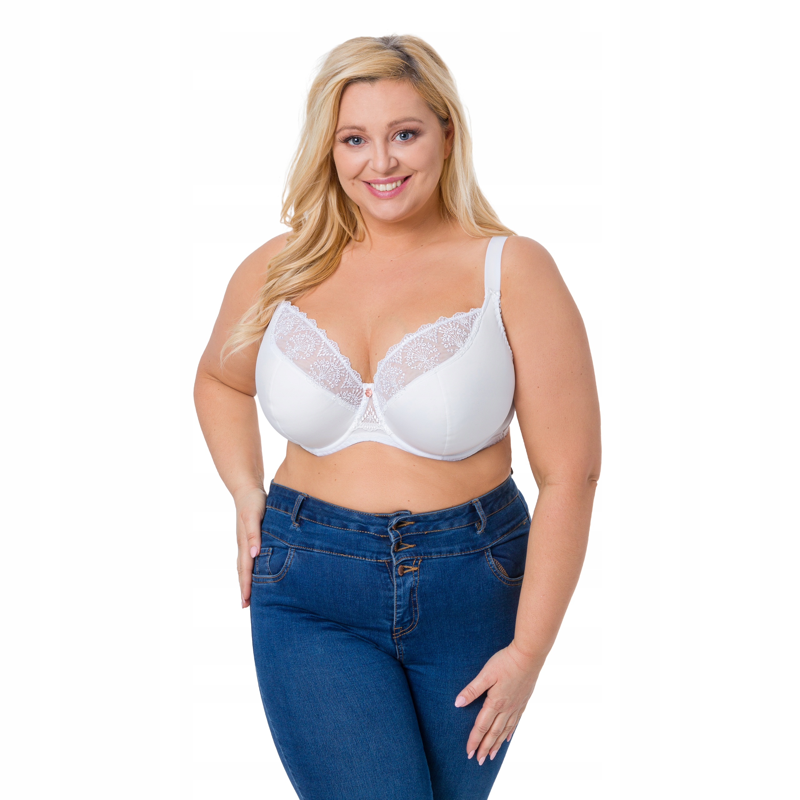 Biustonosz półusztywniany AVA 1921 MAXI BIAŁY 80I