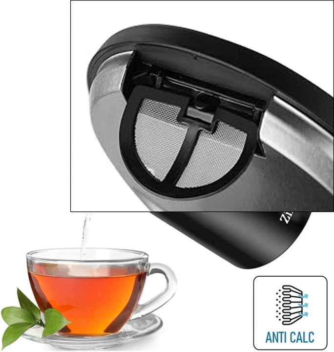 CZAJNIK ELEKTRYCZNY REGULACJA TEMPERATURY DIGITAL 40°C - 100°C 1,7L 2200W