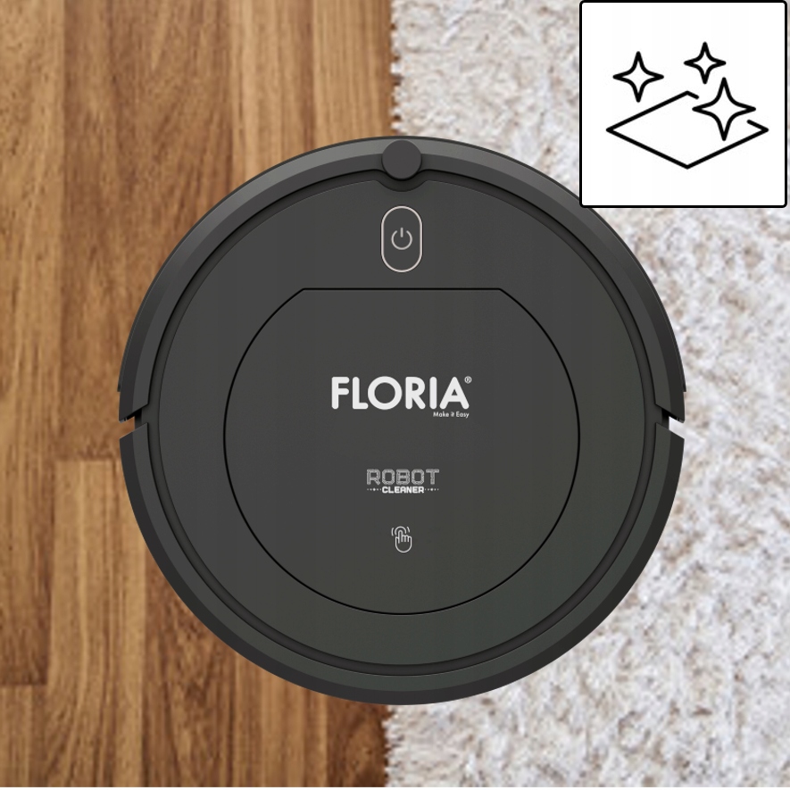 ROBOT SPRZĄTAJĄCY ODKURZACZ AUTOMATYCZNY BEZPRZEWODOWY HEPA+ PILOT 100M2