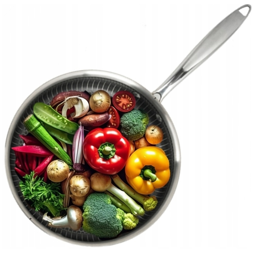 PATELNIA POWŁOKA NON STICK - STRUKTURA PLASTRA MIODU HEXAGONAL HYBRID 26CM