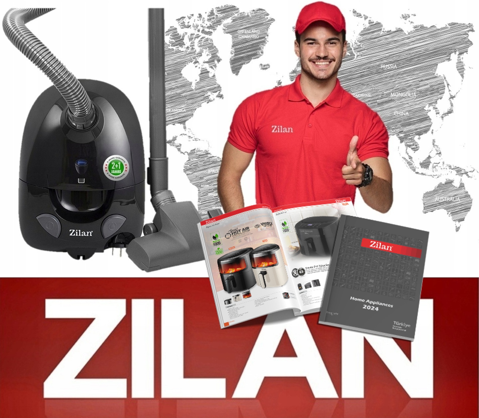 ODKURZACZ ZILAN WORKOWY ZILAN MEGA MOC 2L 860W AKCESORIA TURBO XXL