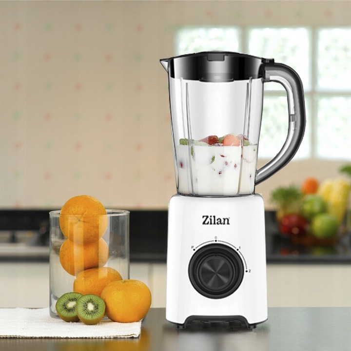BLENDER KIELICHOWY MIKSER ZILAN BPA FREE 2 BIEGI + PULSE 500W