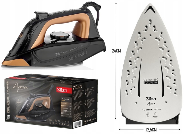 ŻELAZKO ELEKTRYCZNE AURUM TOUCH STRAŻAK 3000W