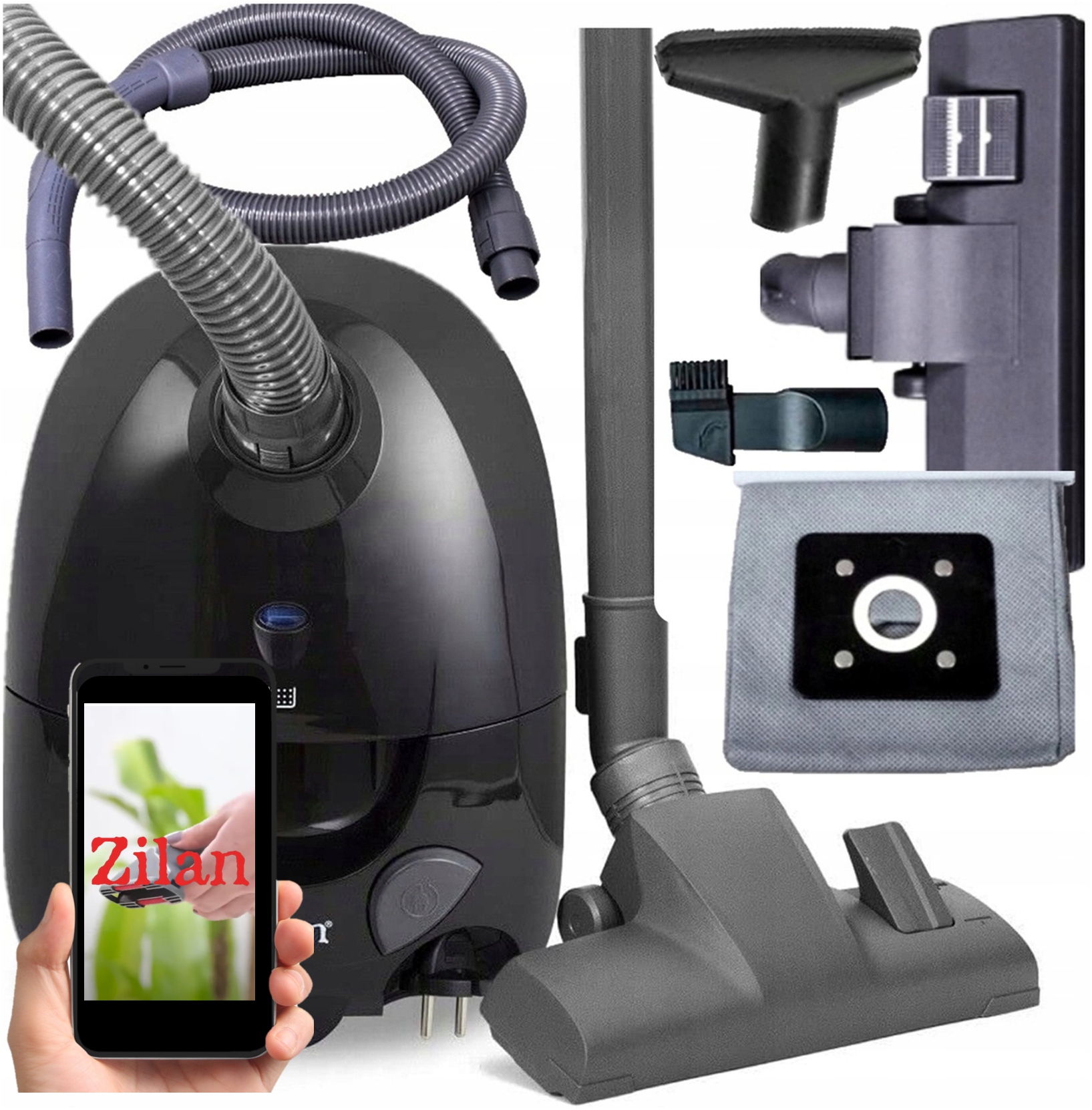 ODKURZACZ ZILAN WORKOWY ZILAN MEGA MOC 2L 860W AKCESORIA XXL