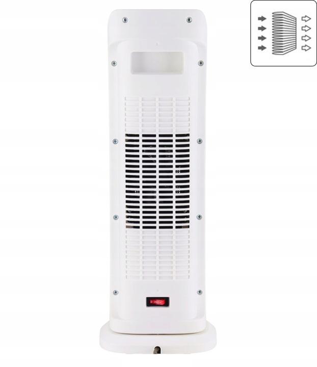 TERMOWENTYLATOR GRZEJNIK ELEKTRYCZNY OSCYLACJA CERAMICZNY 2000W