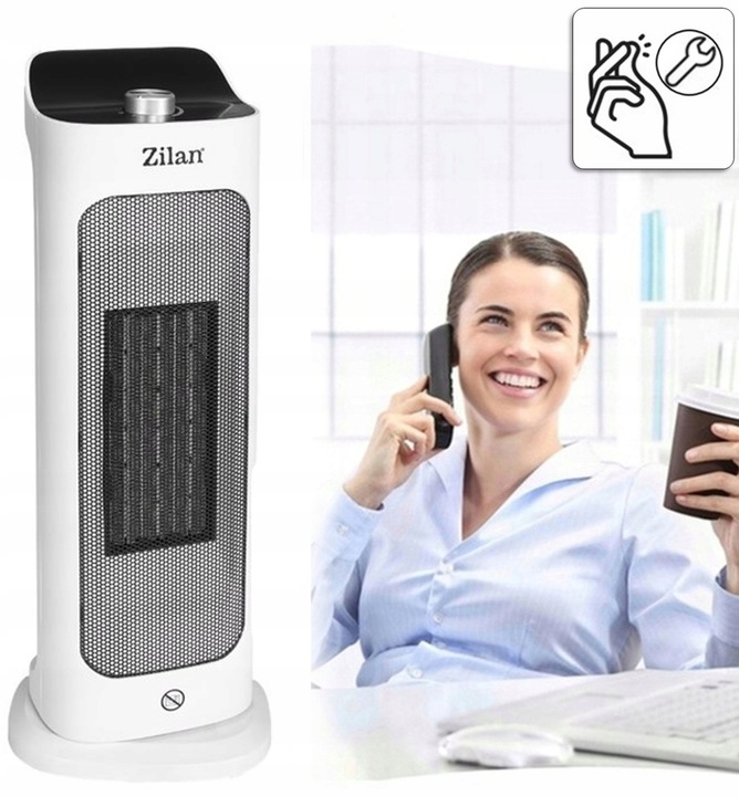 TERMOWENTYLATOR GRZEJNIK ELEKTRYCZNY OSCYLACJA CERAMICZNY 2000W