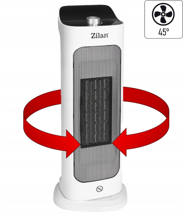TERMOWENTYLATOR GRZEJNIK ELEKTRYCZNY OSCYLACJA CERAMICZNY 2000W