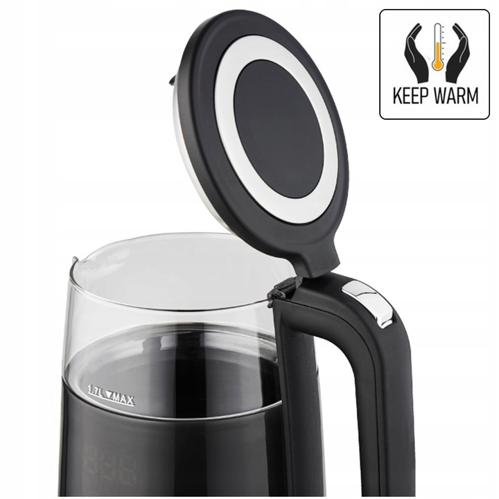 CZAJNIK ELEKTRYCZNY REGULACJA TEMPERATURY DIGITAL 40°C - 100°C 1,7L 2200W