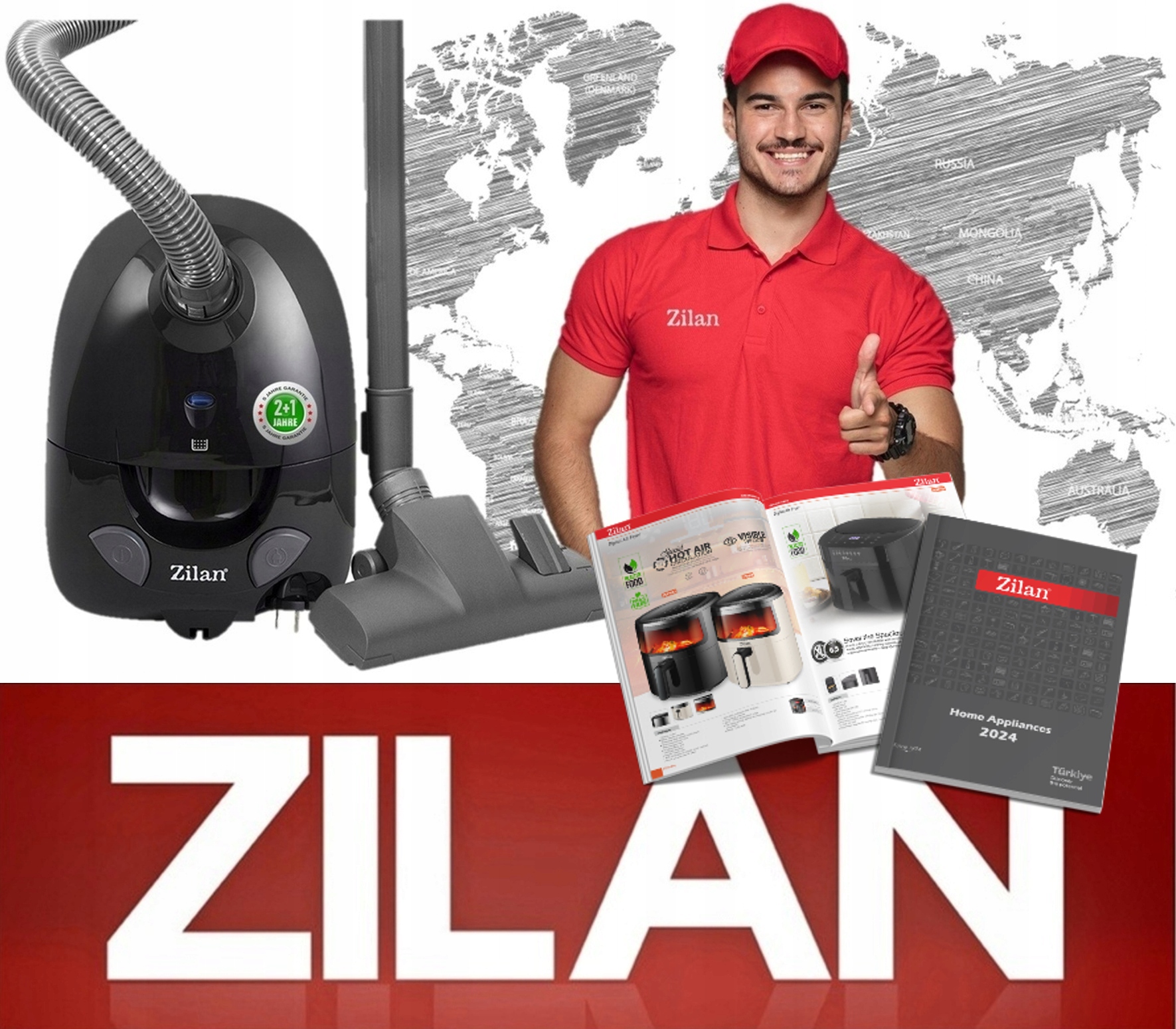 ODKURZACZ ZILAN WORKOWY ZILAN MEGA MOC 2L 860W AKCESORIA XXL