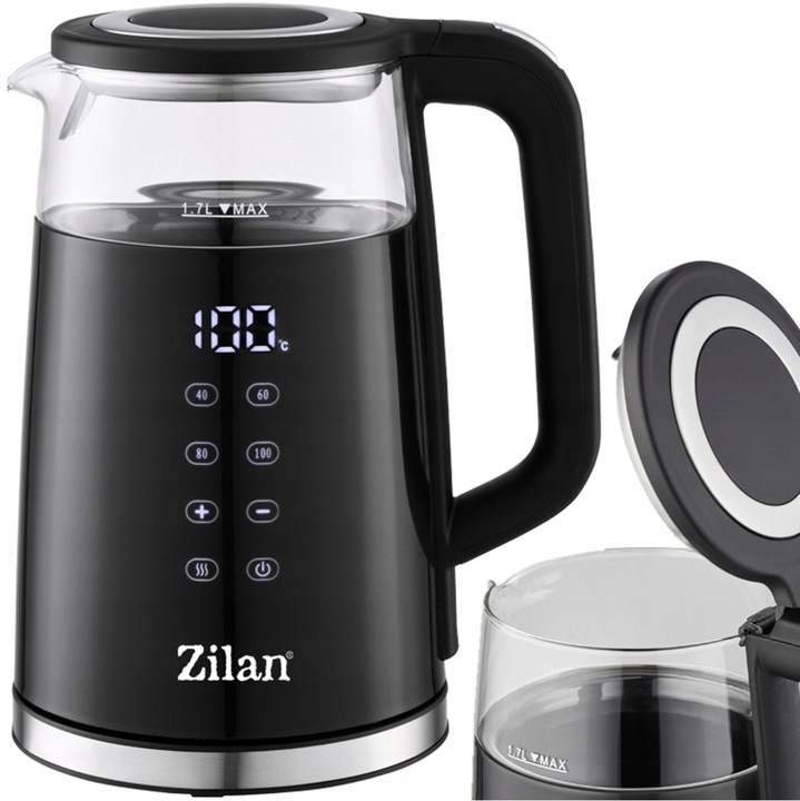 CZAJNIK ELEKTRYCZNY REGULACJA TEMPERATURY DIGITAL 40°C - 100°C 1,7L 2200W