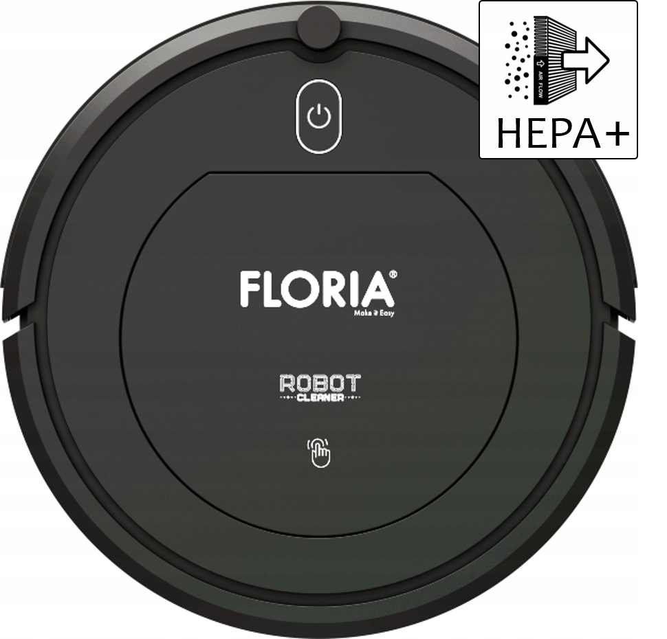 ROBOT SPRZĄTAJĄCY ODKURZACZ AUTOMATYCZNY BEZPRZEWODOWY HEPA+ PILOT 100M2