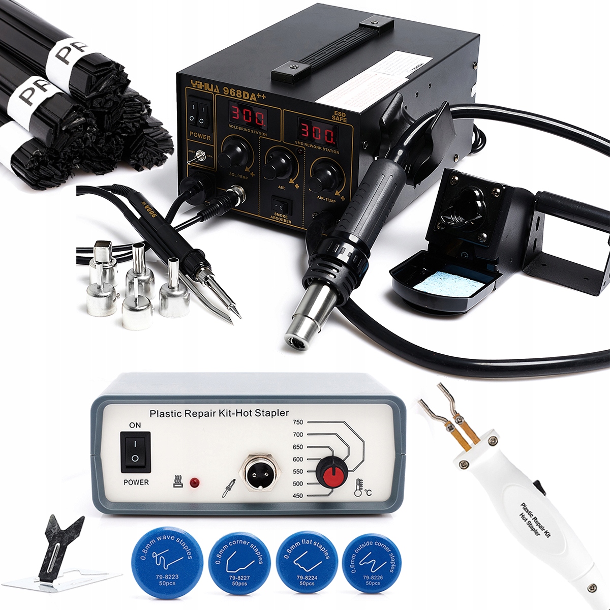 Spawarka 968DA++ + Zszywacz Plast8