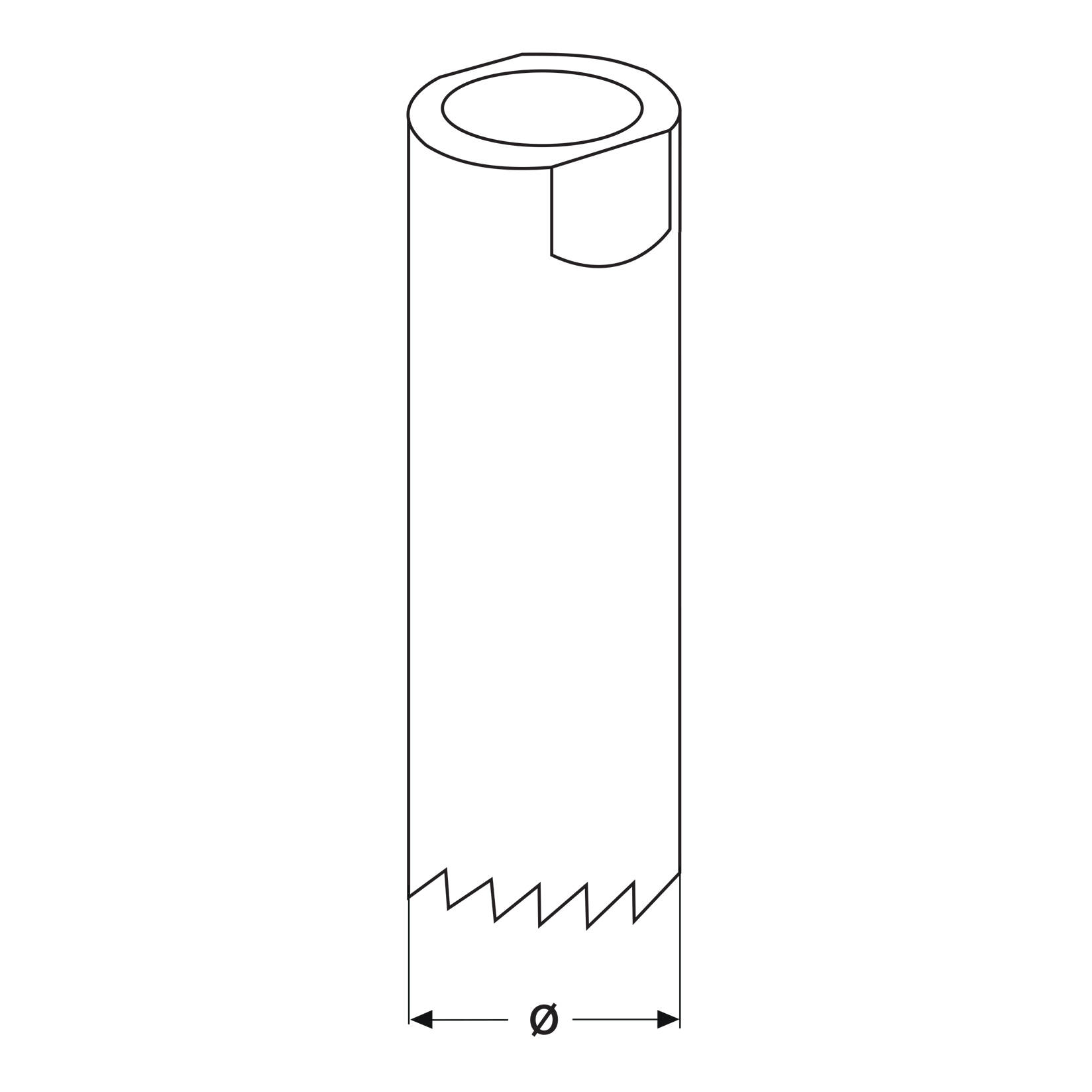 Widok otwornicy bi-metalowej 20 mm