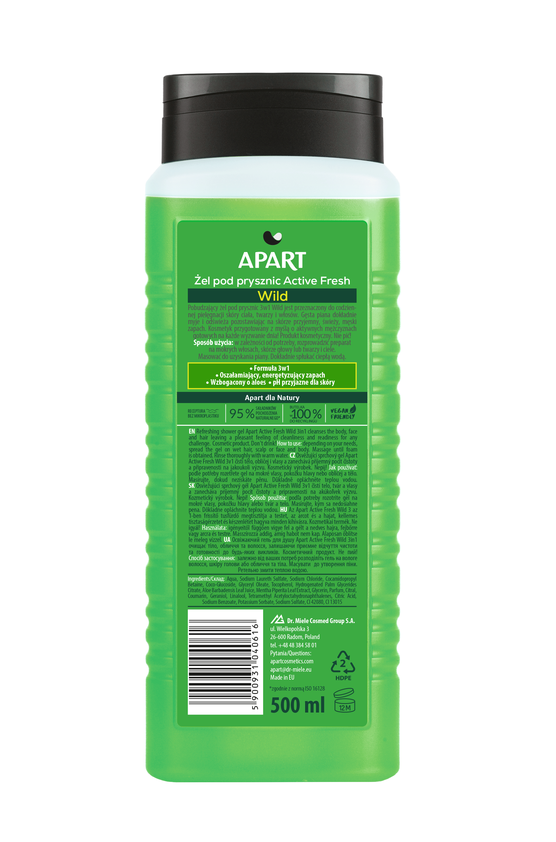 Apart MEN Wild informacje z etykiety