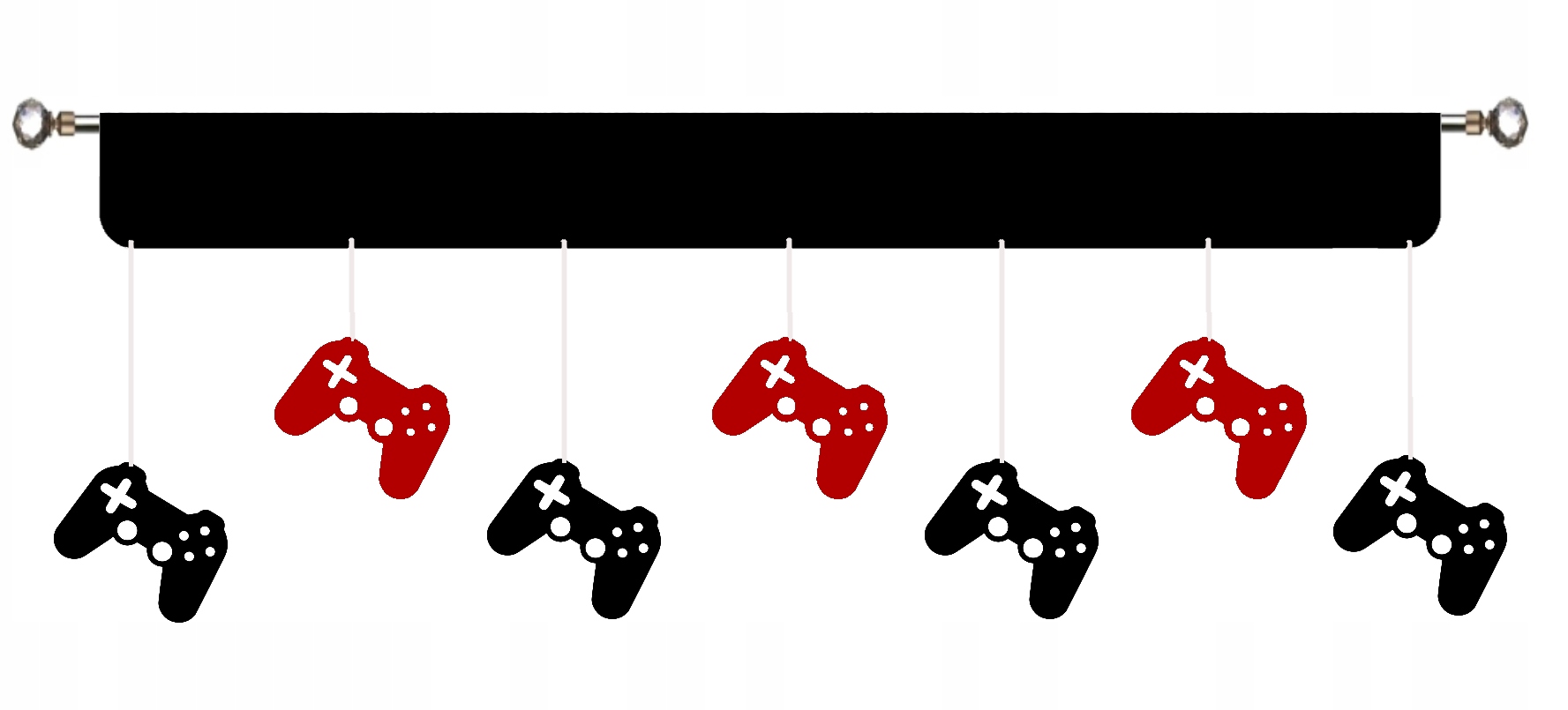 Firana PANEL pady GAME GAMER młodzieżowa GRA 200