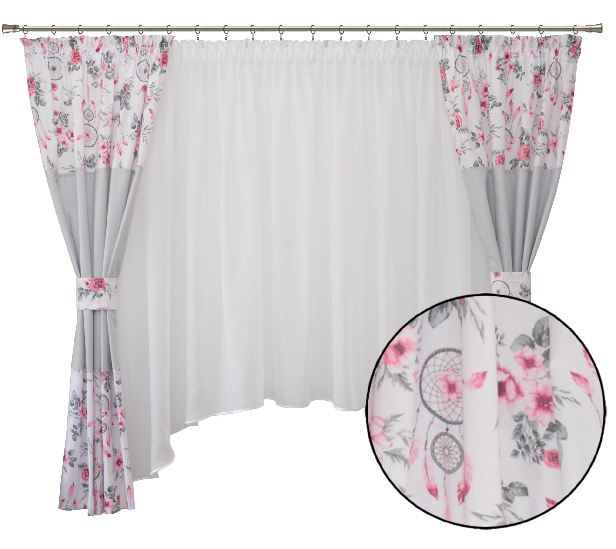 Komplet zasłon firana dziewczynki ŁAPACZ SNÓW 2