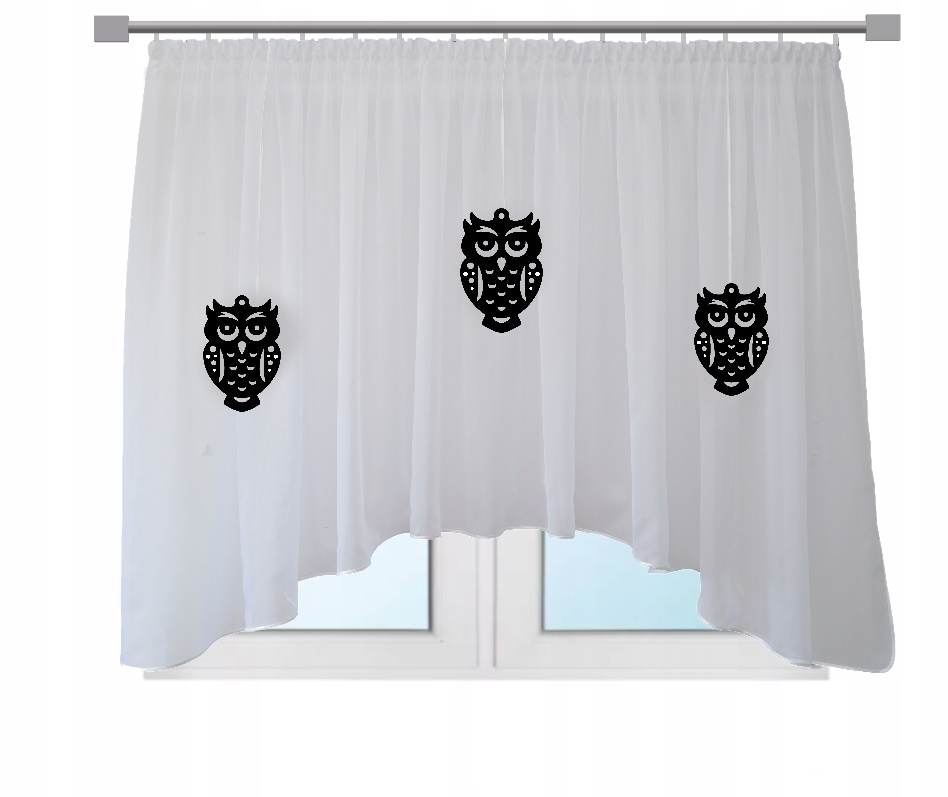 FIRANA dziecięca Sowy AŻUROWE zawieszki 400x145