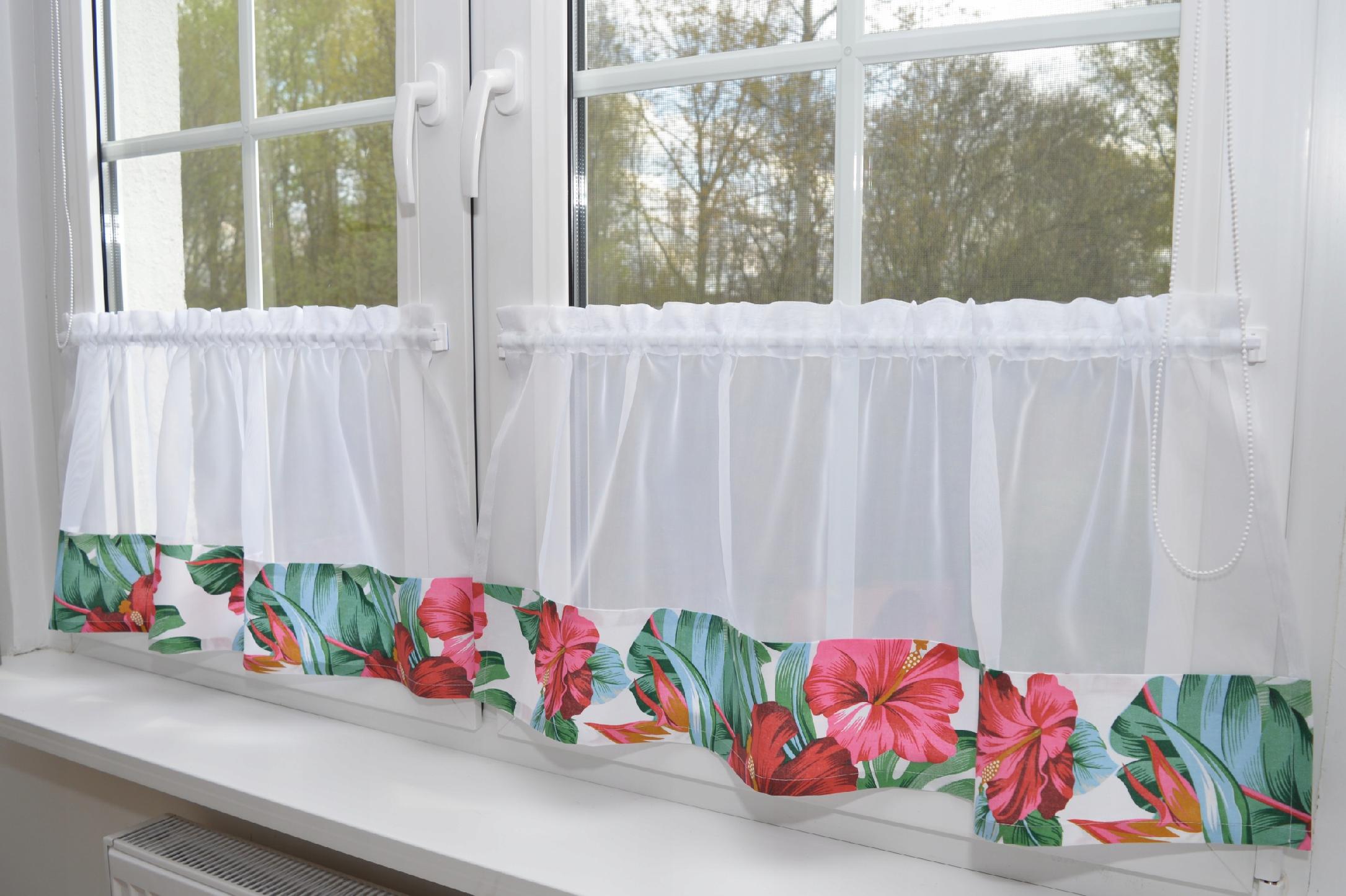 Zazdrostka nowoczesna MONSTERA KWIATY 300x40