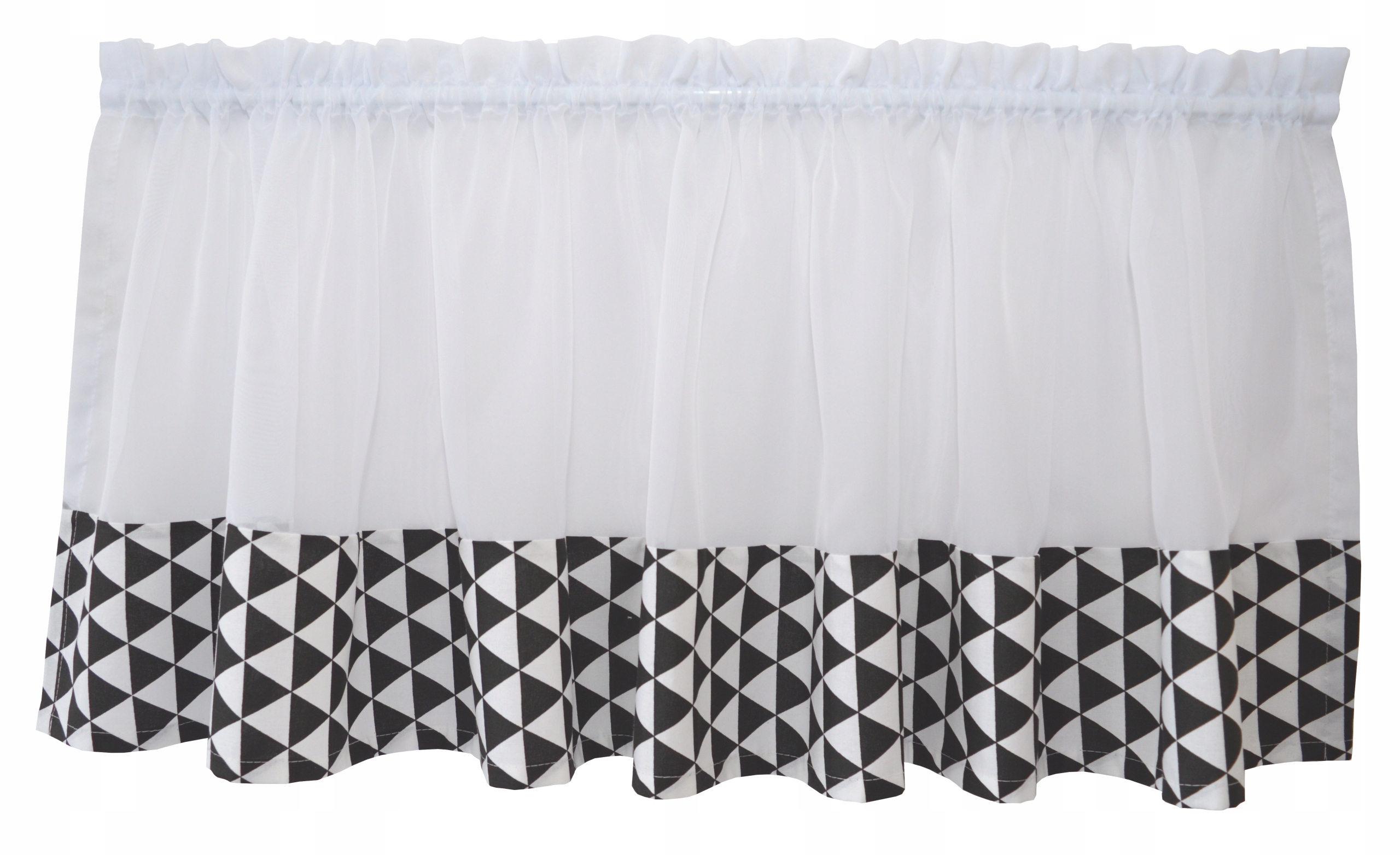 Zazdrostka nowoczesna trójkąty czarne 150x40