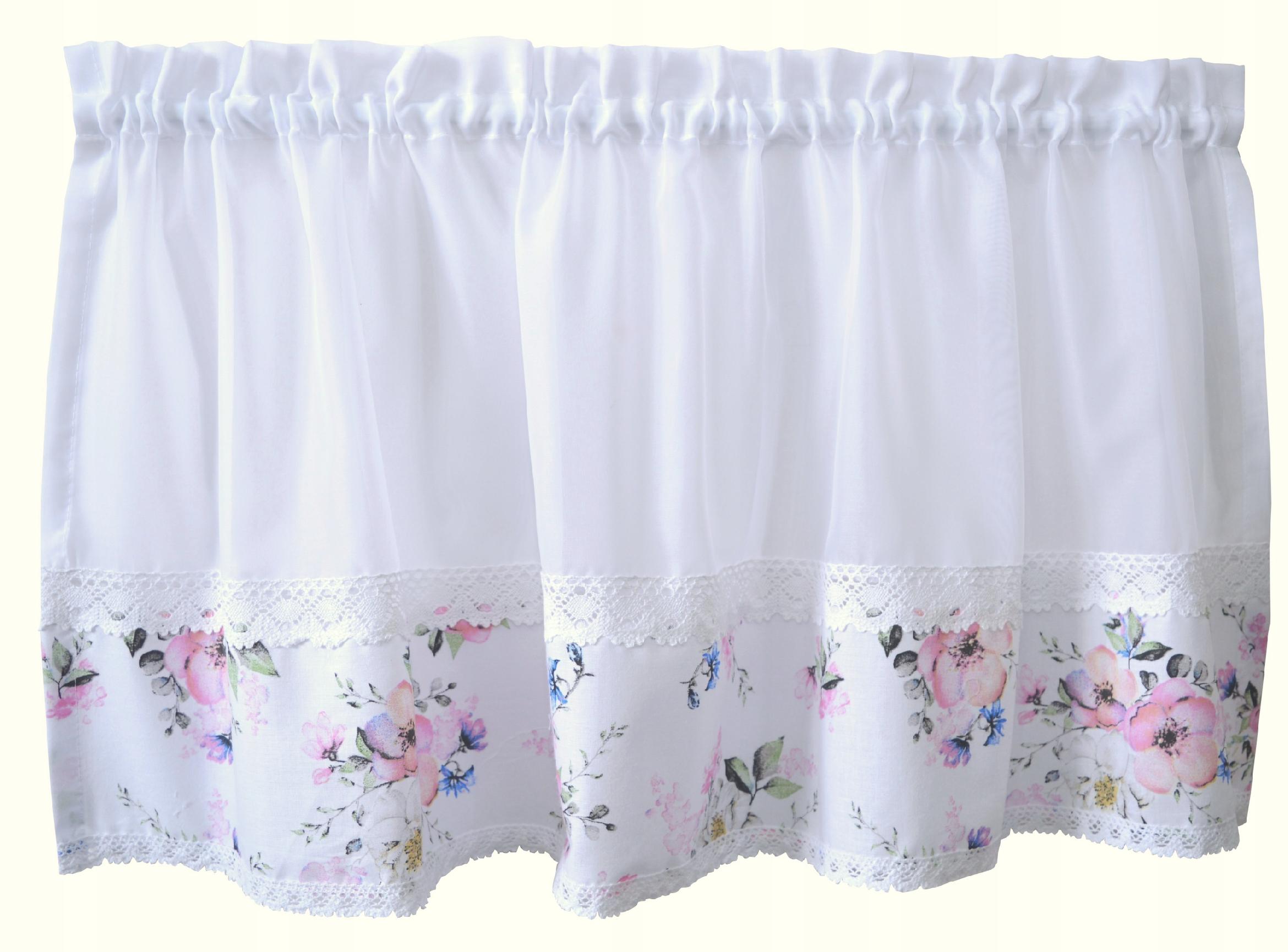 Zazdrostka kuchenna kwiat wiśni woal 200 x 60 cm