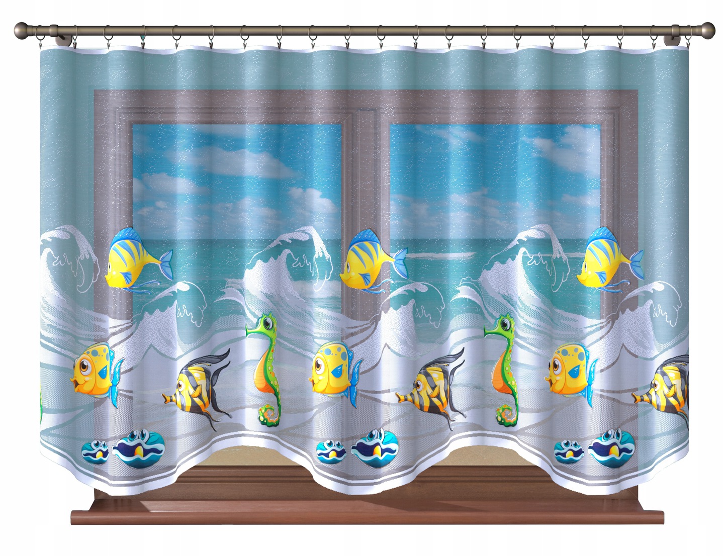 Firana dziecięca RYBKI AKWARIUM nemo 250x160