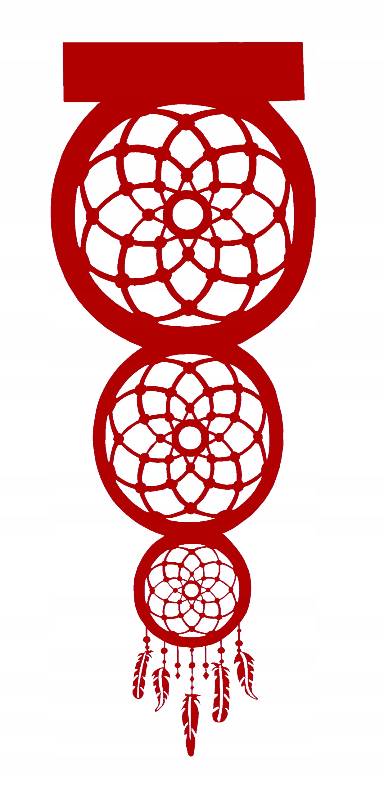 AŻUR nowoczesna ozdoba ŁAPACZ SNÓW brązowy DUŻY