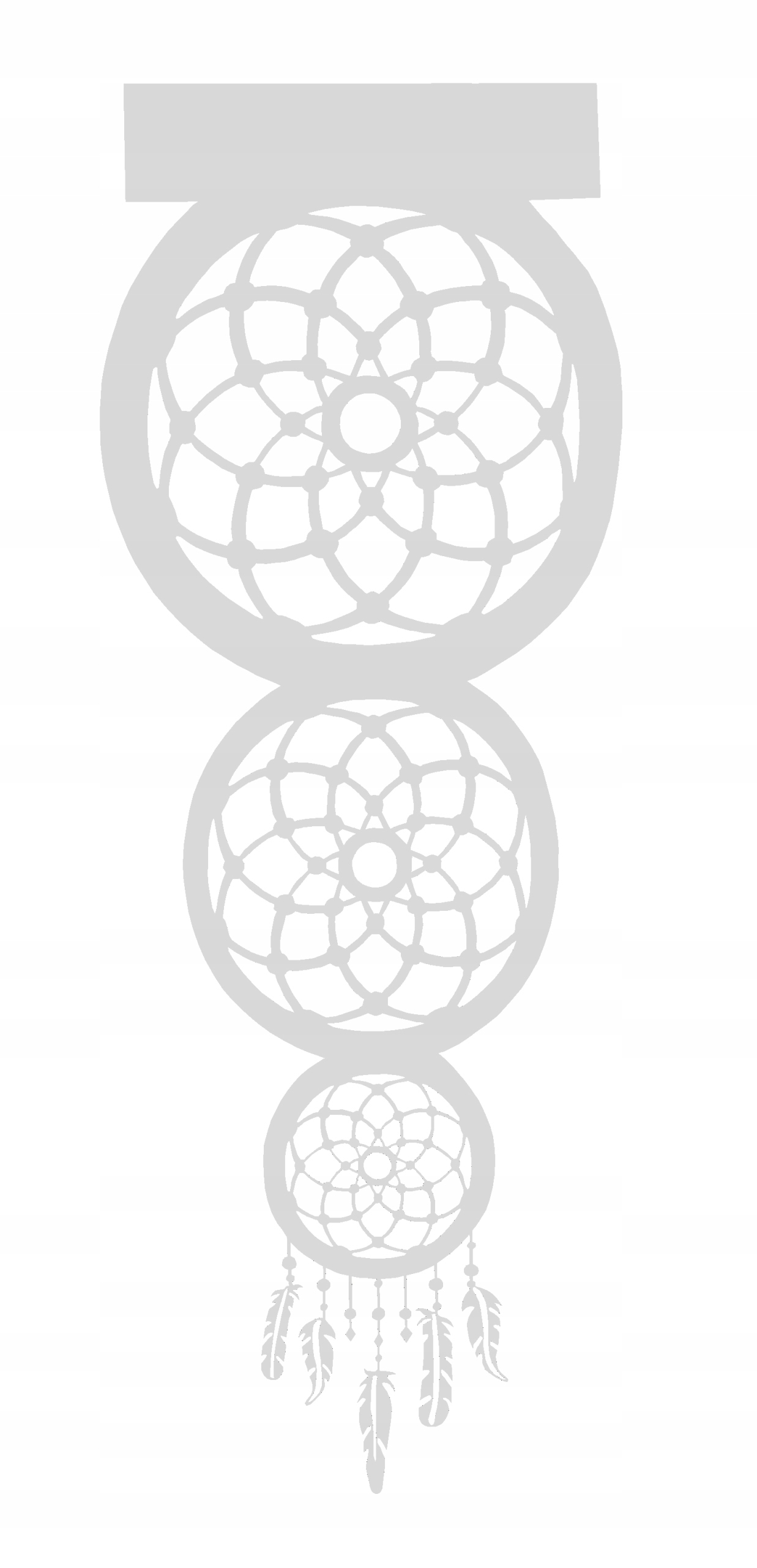 AŻUR nowoczesna ozdoba ŁAPACZ SNÓW brązowy DUŻY