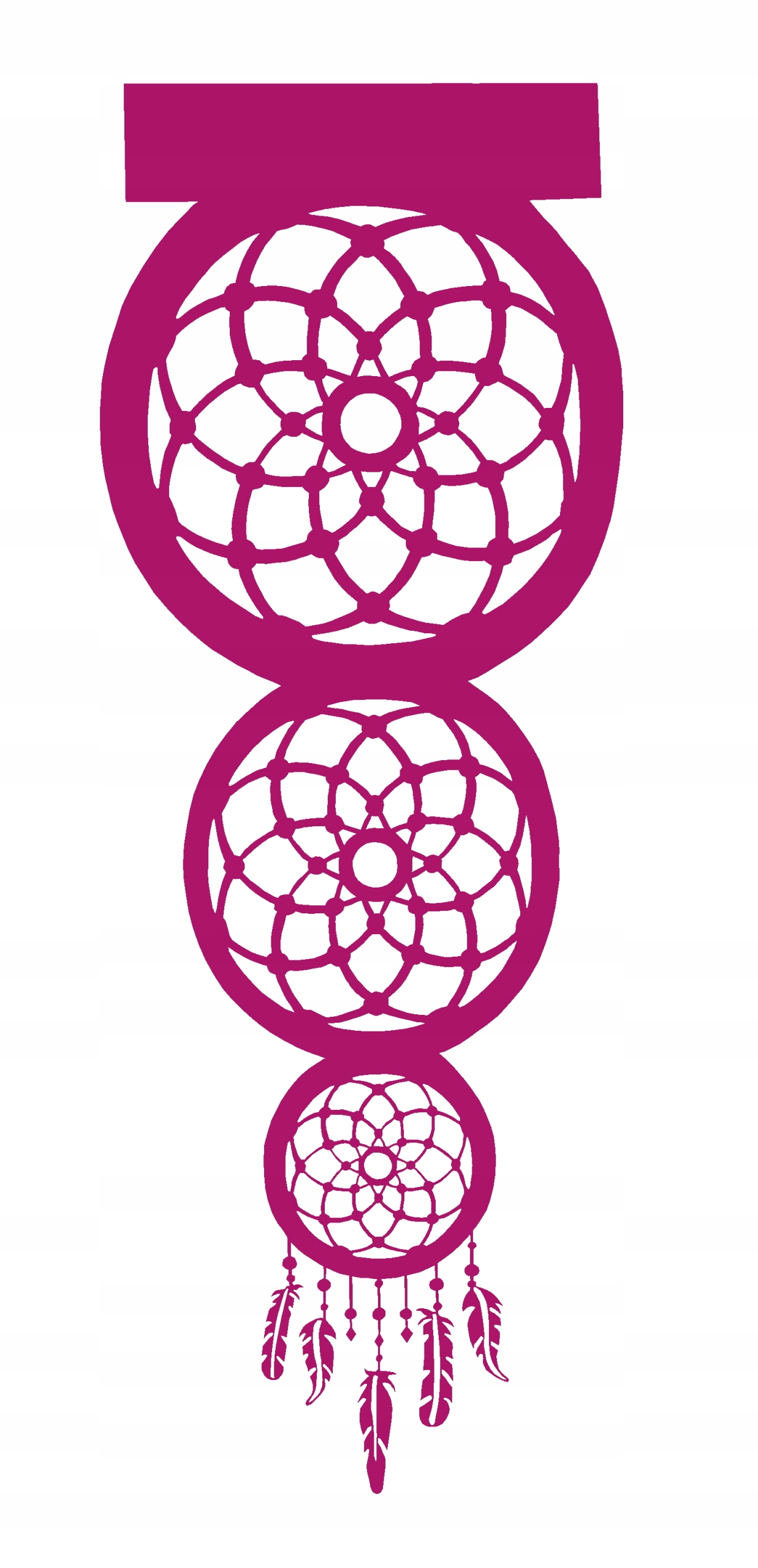 AŻUR nowoczesna ozdoba ŁAPACZ SNÓW brązowy DUŻY