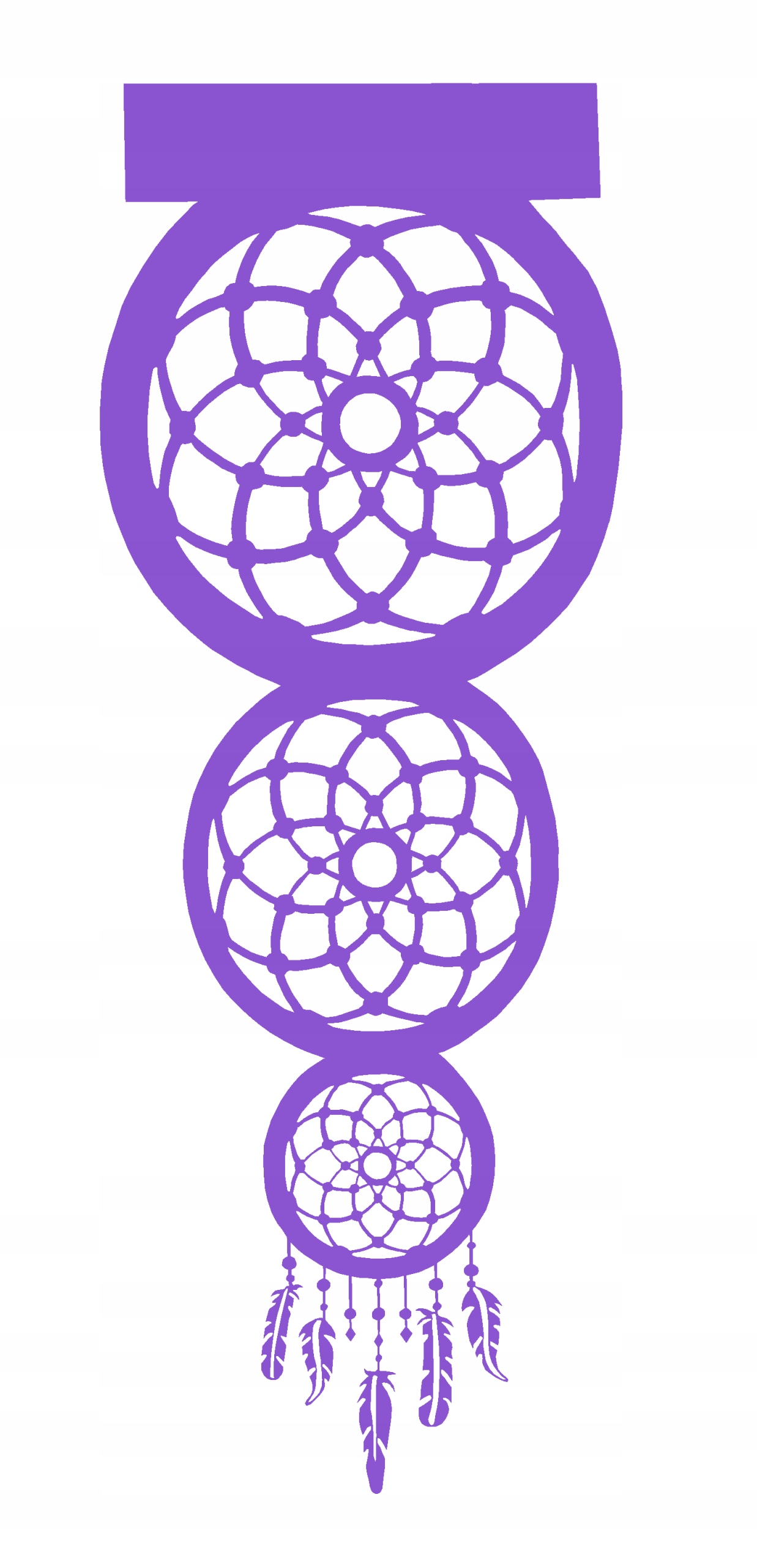 AŻUR nowoczesna ozdoba ŁAPACZ SNÓW brązowy DUŻY