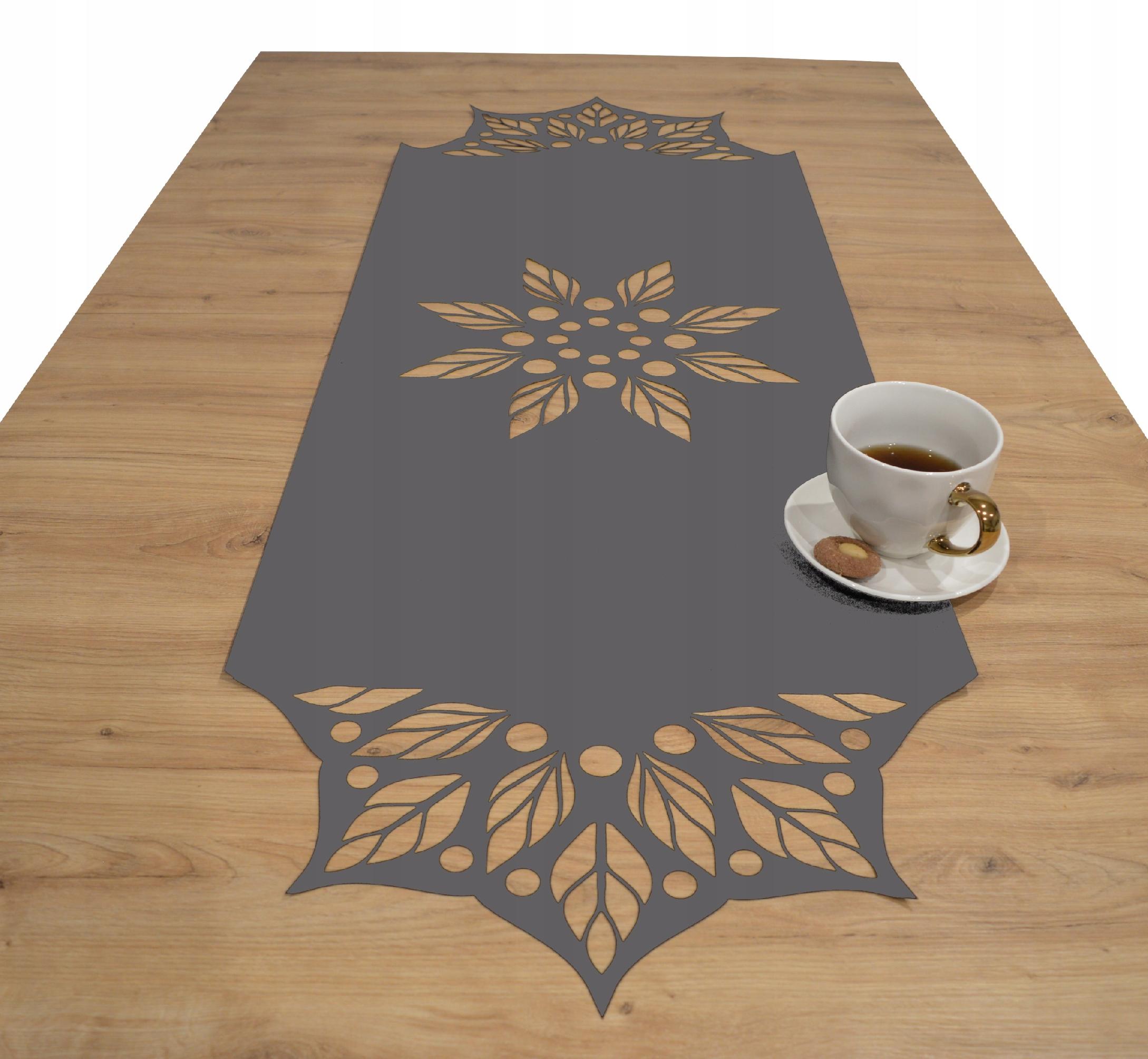 Bieżniki DEKOR 43x120 AŻUR wycinany laserowo szary