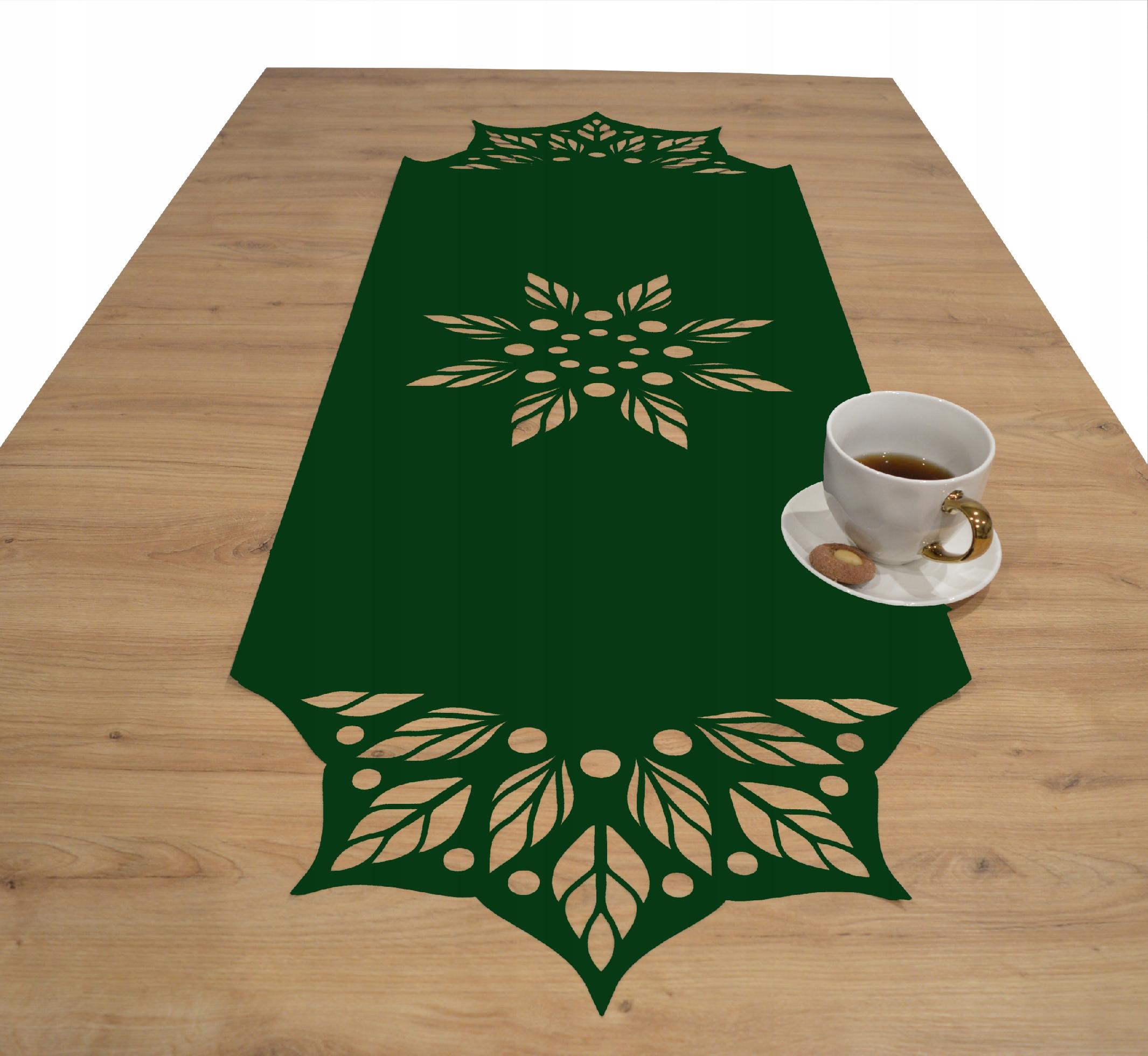 Bieżniki DEKOR 38x86 AŻUR wycinany laserowo zieleń