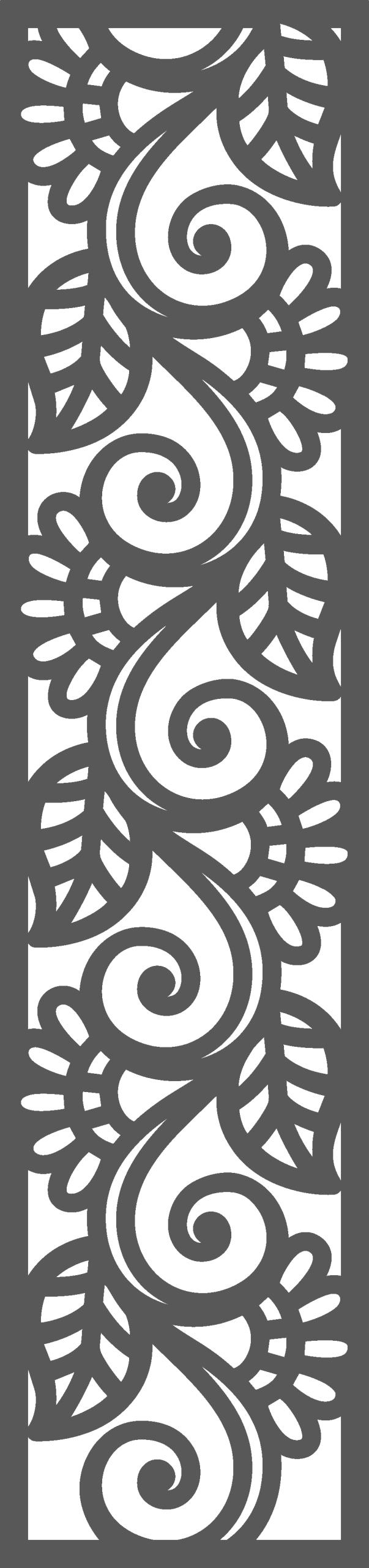 A2 Zawieszka dekor ozdoba ażurowa biała 21x90 cm