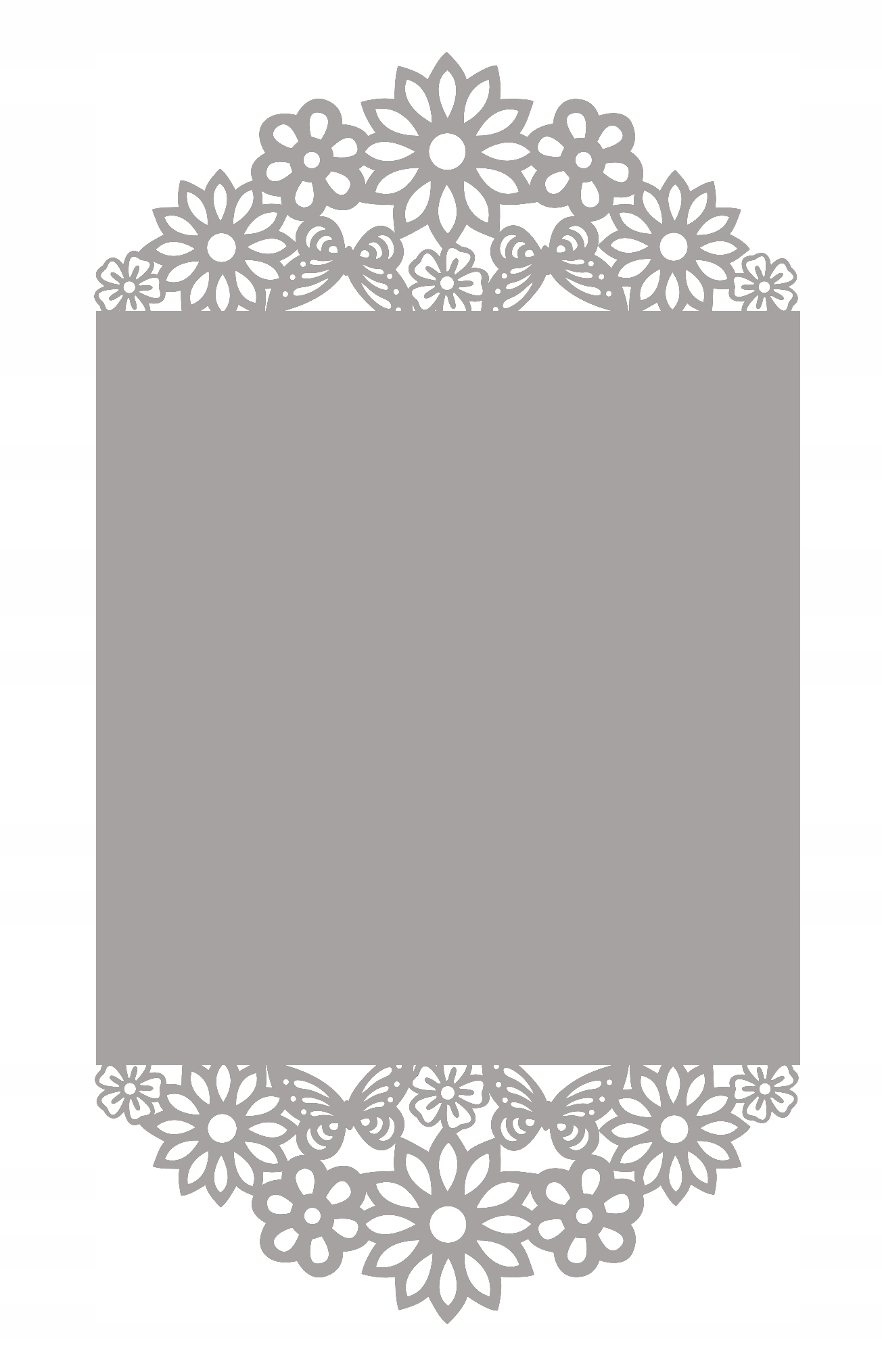 B17 Bieżnik obrus ażurowy KWIATY I MOTYLE DEKOR 43x140 czarny