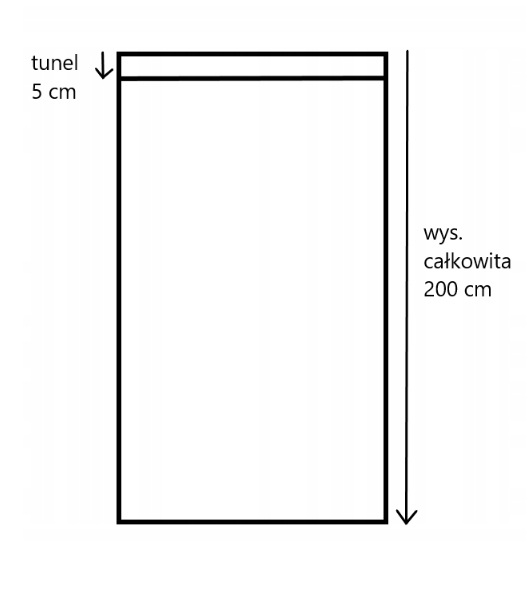 Zasłona ogrodowa TARAS balkon ALTANA 150x200 tunel