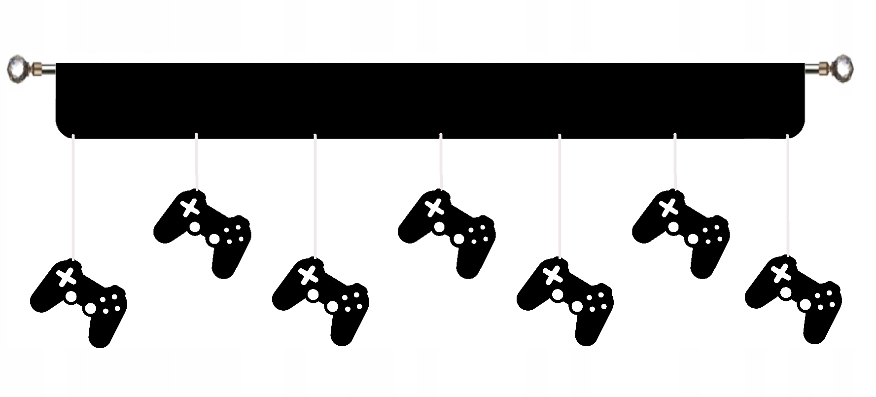 Firana PANEL pady GAME GAMER młodzieżowa GRA 200