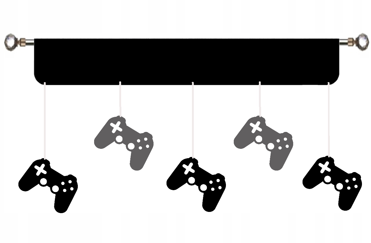 Firana PANEL pady młodzieżowa GRA GAME GAMER