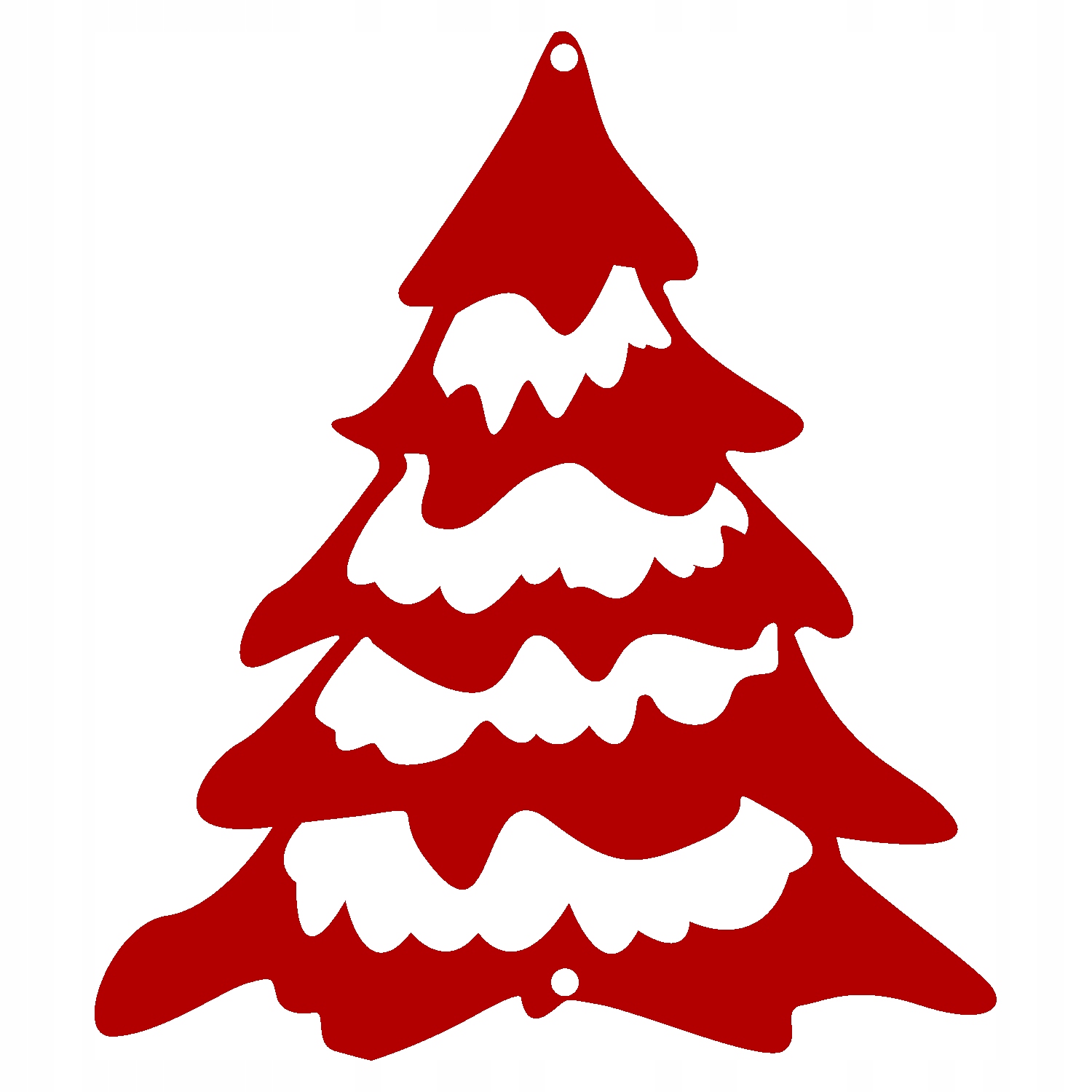 Ś34 Zawieszka świąteczna CHOINKA Boże Narodzenie ozdoba ażur ŚWIĘTA 13x15 d