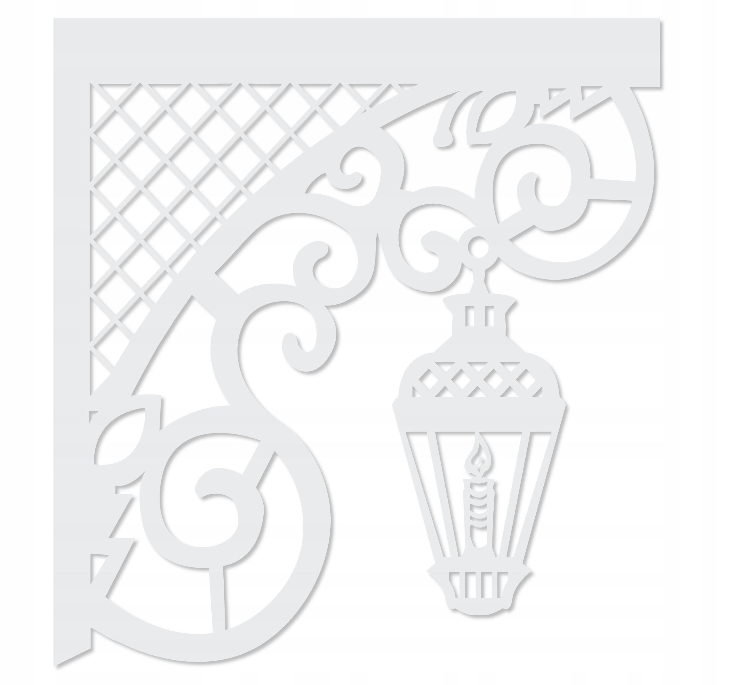 R14 Panel narożny EKRAN ŚWIĄTECZNY nowoczesny LATARENKA firana ŚWIĘTA ZIMA