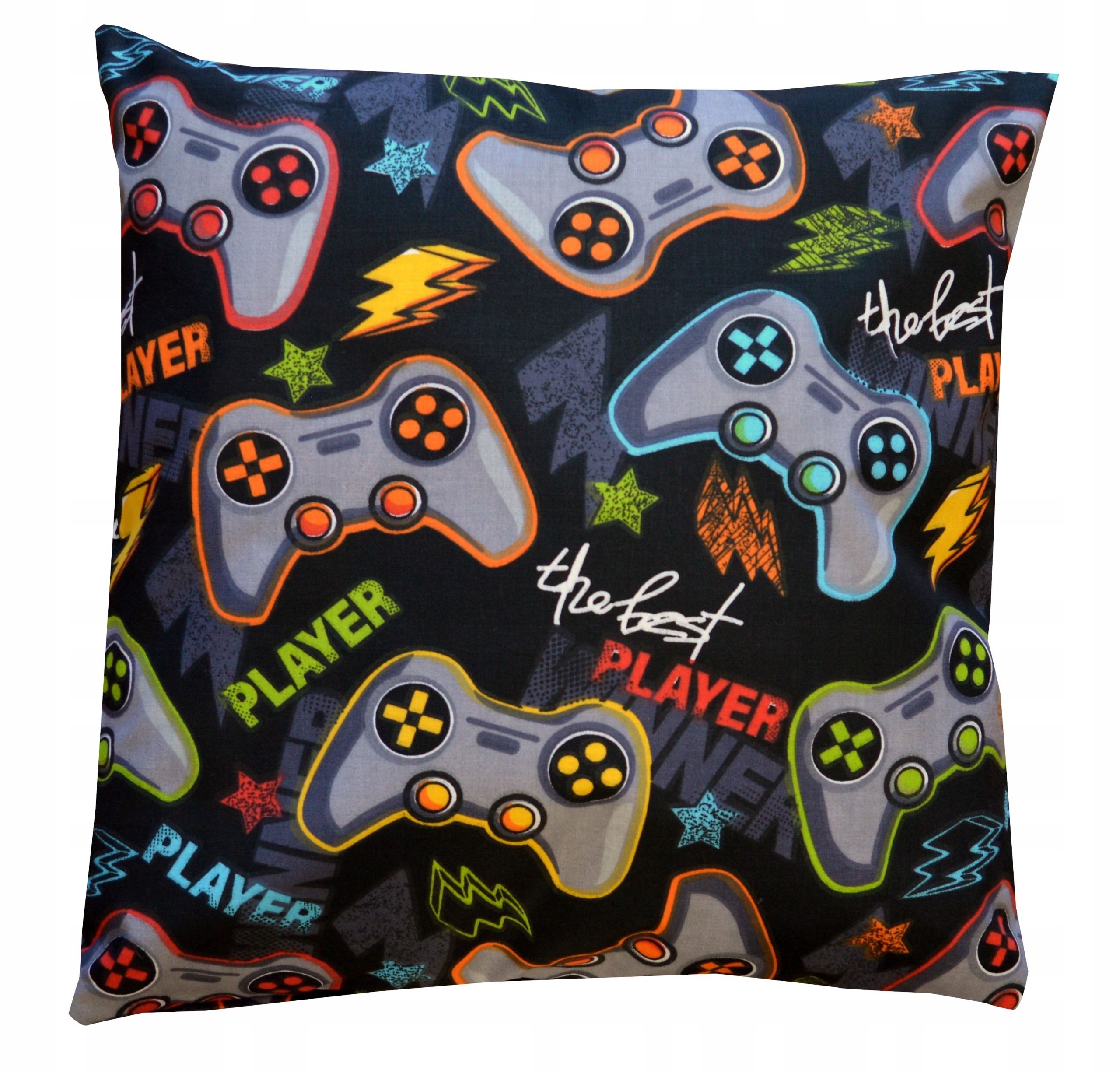 Firana zasłony KOMPLET do pokoju nastolatka GEAMINGOWY wzór PADY GRA