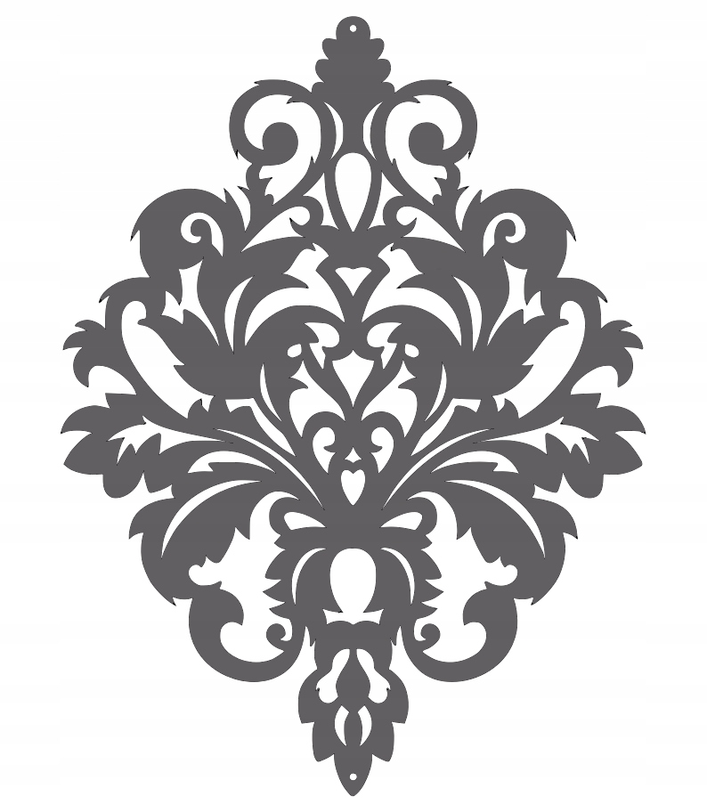 Z16 Zawieszka AŻUR ozdoba dekoracja GLAMUR biała